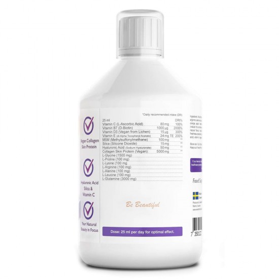 Vegán kollagén ital vitaminokkal, 500 ml